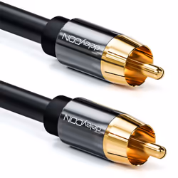 deleyCON MK3439, RCA, Mâle, RCA, Mâle, 7,5 m, Noir