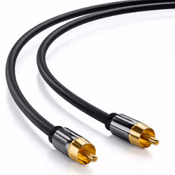 deleyCON MK3439 câble audio 7,5 m RCA Noir