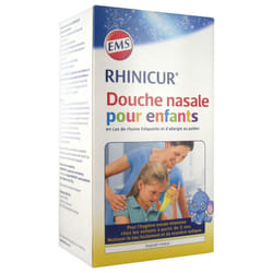 Rhinicur Douche Nasale pour Enfants + Sel de Rinçage Nasal pour Enfants 4 sachets