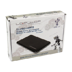 LC-Power LC-PRO-25BUB Boîtier de disques de stockage Boîtier HDD Noir 2.5"