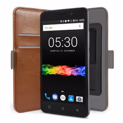 Swisstone Uni Slide coque de protection pour téléphones portables 12,7 cm (5") Folio Marron - Vue supplémentaire 3