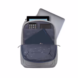 Rivacase 7760 sacoche d'ordinateurs portables 15.6" Étui sac à dos Gris - Vue supplémentaire 6