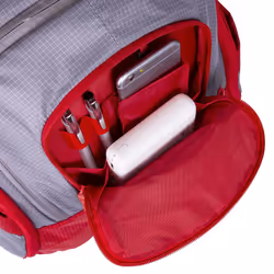 Rivacase Mercantour sac à dos Sac à dos normal Gris, Rouge Nylon - Vue supplémentaire 22