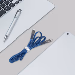 Rivacase PS6105 BL12 câble USB USB 2.0 1,2 m USB C Bleu - Vue supplémentaire 7