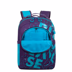 Rivacase Heide sacoche d'ordinateurs portables 15.6" Sac à dos Bleu, Violet - Vue supplémentaire 12