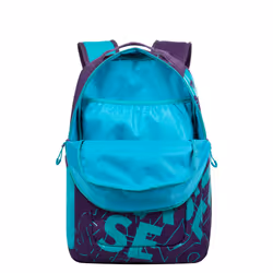 Rivacase Heide sacoche d'ordinateurs portables 15.6" Sac à dos Bleu, Violet - Vue supplémentaire 17
