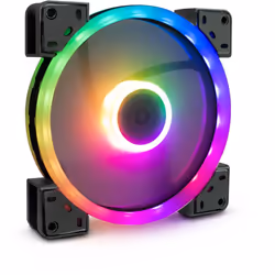 Inter-Tech Argus RGB-Fan Set RS-14 Boitier PC Ventilateur 14 cm Noir - Vue supplémentaire 2