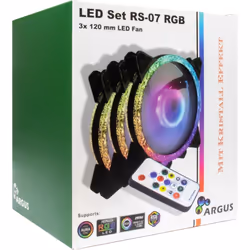 Inter-Tech Argus RS-07 Boitier PC Ventilateur 12 cm Noir, Blanc - Vue supplémentaire 8