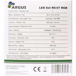 Inter-Tech Argus RS-07 Boitier PC Ventilateur 12 cm Noir, Blanc - Vue supplémentaire 9