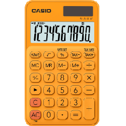 Casio SL-310UC-RG calculatrice Poche Calculatrice basique Orange