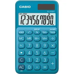Casio SL-310UC-BU calculatrice Poche Calculatrice basique Bleu
