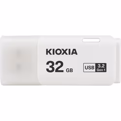 Kioxia TransMemory U301, 32 Go, USB Type-A, 3.2 Gen 1 (3.1 Gen 1), Casquette, 8 g, Blanc