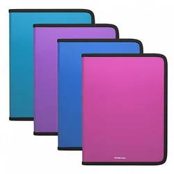 ErichKrause 50350 fichier Polypropylène (PP) Bleu, Magenta, Turquoise, Violet A4
