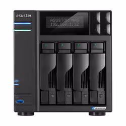 Asustor AS6604T, NAS, Intel Celeron J, J4125, Noir