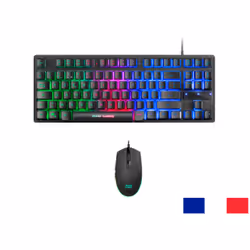 Mars Gaming MCPTKLFR clavier USB Français Noir