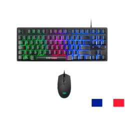 Mars Gaming MCPTKLFR clavier USB Français Noir