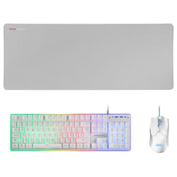 Mars Gaming MCPXWFR clavier USB Français Blanc