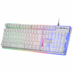 Mars Gaming MCPXWFR clavier USB Français Blanc