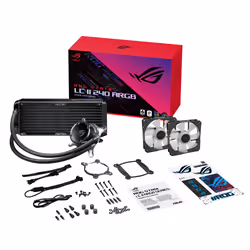 ASUS ROG STRIX LC II 240 ARGB Processeur All-in-one liquid cooler 12 cm Noir, Blanc - Vue supplémentaire 5