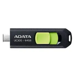 ADATA UC300 lecteur USB flash 64 Go USB Type-C 3.2 Gen 1 (3.1 Gen 1) Noir, Vert