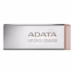 ADATA UR350, 256 Go, USB Type-A, 3.2 Gen 1 (3.1 Gen 1), Sans capuchon, 3,5 g, Marron, Acier inoxydable