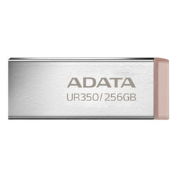 ADATA UR350 lecteur USB flash 256 Go USB Type-A 3.2 Gen 1 (3.1 Gen 1) Marron, Acier inoxydable