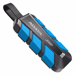ADATA Externe SSD SC740 2 TB Plug&Go blue 1050/1000 MIL.STD 2 To USB Type-C 3.2 Gen 2 (3.1 Gen 2) Noir, Bleu - Vue supplémentaire 3