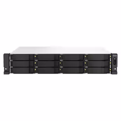 Serveur NAS Rack 2U Aluminium Éthernet/LAN Noir QNAP TS-1264U-RP 4Go - Vue supplémentaire 2
