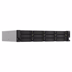 Serveur NAS Rack 2U Aluminium Éthernet/LAN Noir QNAP TS-1264U-RP 4Go - Vue supplémentaire 3