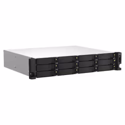 Serveur NAS Rack 2U Aluminium Éthernet/LAN Noir QNAP TS-1264U-RP 4Go - Vue supplémentaire 4