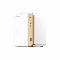 QNAP TS-262, NAS, Tower, Intel® Celeron®, N4505, Or, Blanc