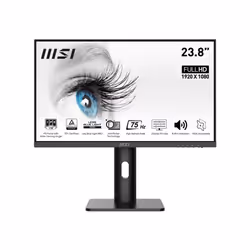 Ecran MSI Pro 23.8" Full HD MP243P - Résolution 1920 x 1080p - Dalle IPS - Fréquence verticale maxi 75 Hz - Luminosité 250 cd ...