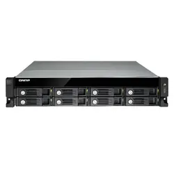 QNAP UX-800U-RP boîtier de disques Noir