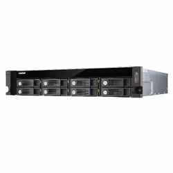 QNAP UX-800U-RP boîtier de disques Noir - Vue supplémentaire 3