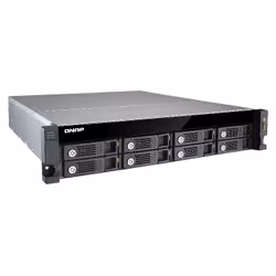 QNAP UX-800U-RP boîtier de disques Noir - Vue supplémentaire 4
