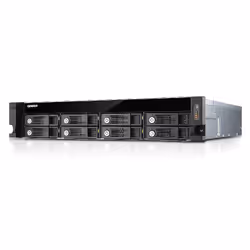 QNAP UX-800U-RP boîtier de disques Noir - Vue supplémentaire 8