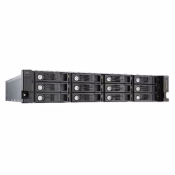 QNAP UX-1200U-RP boîtier de disques Rack (2 U) Noir - Vue supplémentaire 2
