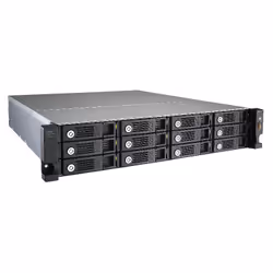 QNAP UX-1200U-RP boîtier de disques Rack (2 U) Noir - Vue supplémentaire 4