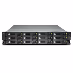 QNAP UX-1200U-RP boîtier de disques Rack (2 U) Noir - Vue supplémentaire 6