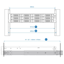 QNAP RAIL-B02 accessoire de racks (RAIL-B02)