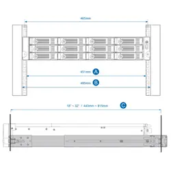 QNAP RAIL-B02 accessoire de racks (RAIL-B02)