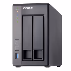 Serveur NAS Tour QNAP TS-251+ 2Go RAM, stockage LAN Ethernet gris