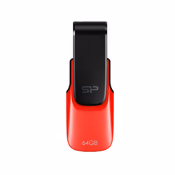 Silicon Power Ultima U31, 16 Go, USB Type-A, 2.0, Pivotant, Noir, Rouge
