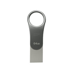 Silicon Power Mobile C80 lecteur USB flash 64 Go USB Type-A / 3.2 Gen 1 (3.1 Gen 1) Titane