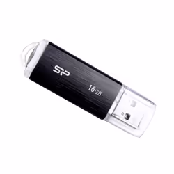 Silicon Power Ultima U02, 16 Go, USB Type-A, 2.0, Casquette, 8 g, Noir