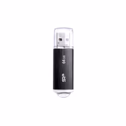 Silicon Power Ultima U02, 64 Go, USB Type-A, 2.0, Casquette, 8 g, Noir