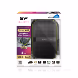 Silicon Power Armor A60 disque dur externe 4000 Go Noir, Vert - Vue supplémentaire 6