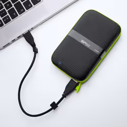 Silicon Power Armor A60 disque dur externe 5000 Go Noir, Vert