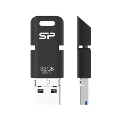 Silicon Power Mobile C50 lecteur USB flash 32 Go USB Type-A / / Micro-USB 3.2 Gen 1 (3.1 Gen 1) Noir