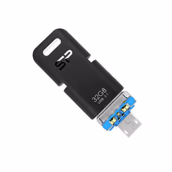 Silicon Power Mobile C50 lecteur USB flash 32 Go USB Type-A / / Micro-USB 3.2 Gen 1 (3.1 Gen 1) Noir